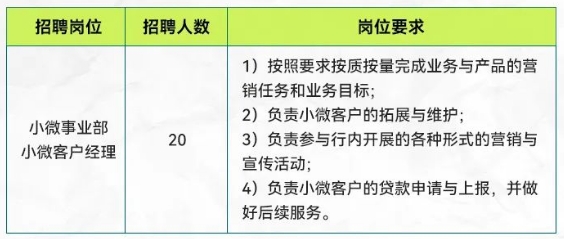 招聘岗位及要求